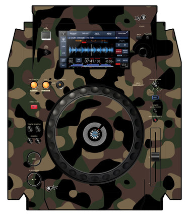 Pioneer DJ XDJ 1000 Skin Camo Woodland